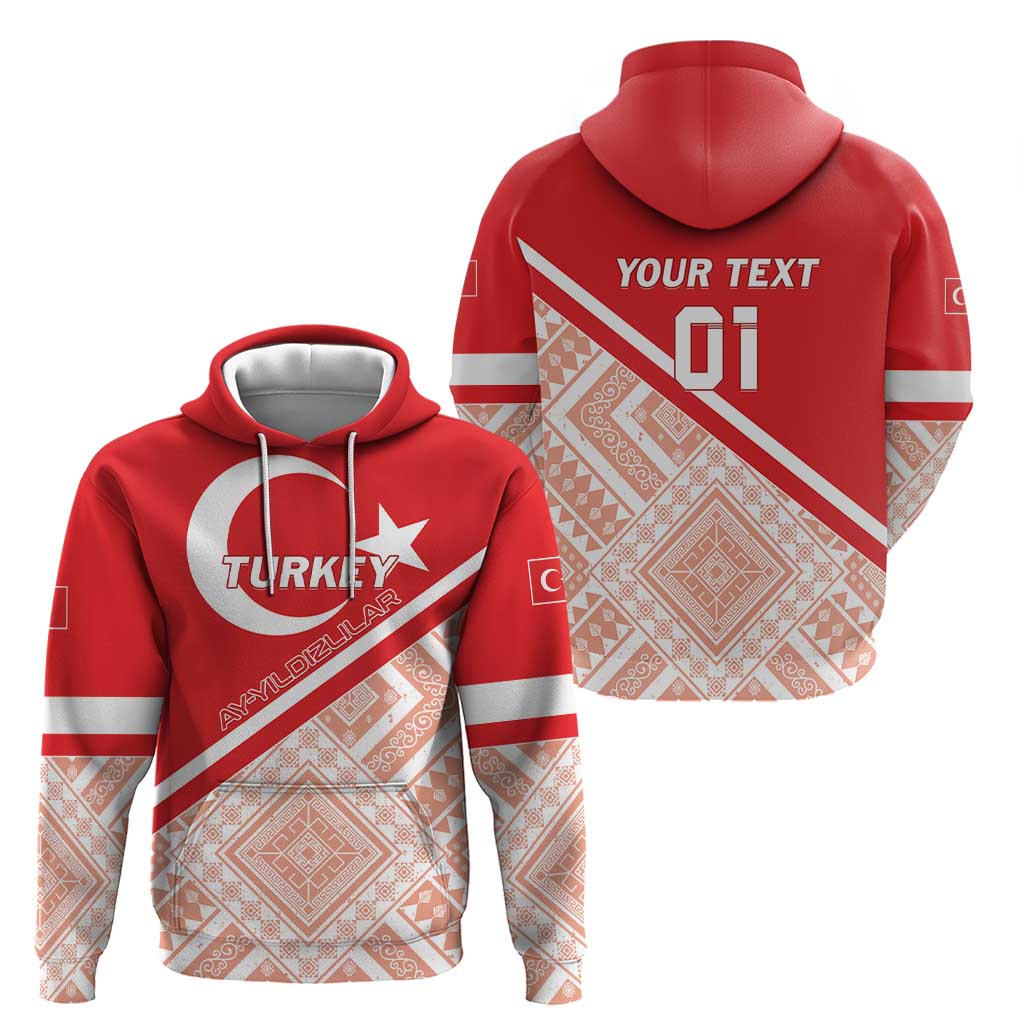 Custom Turkey 2024 Football Hoodie Ay Yldzllar Biz Bitti Demeden Bitmez LT01