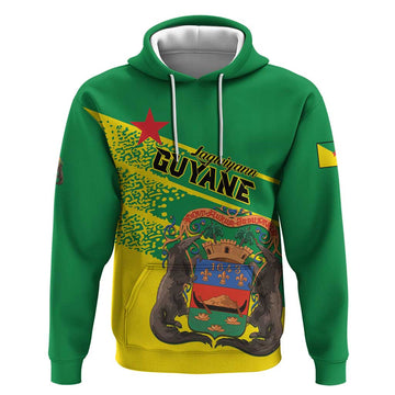 Personalized French Guiana Hoodie Lagwiyann In My Heart LT01