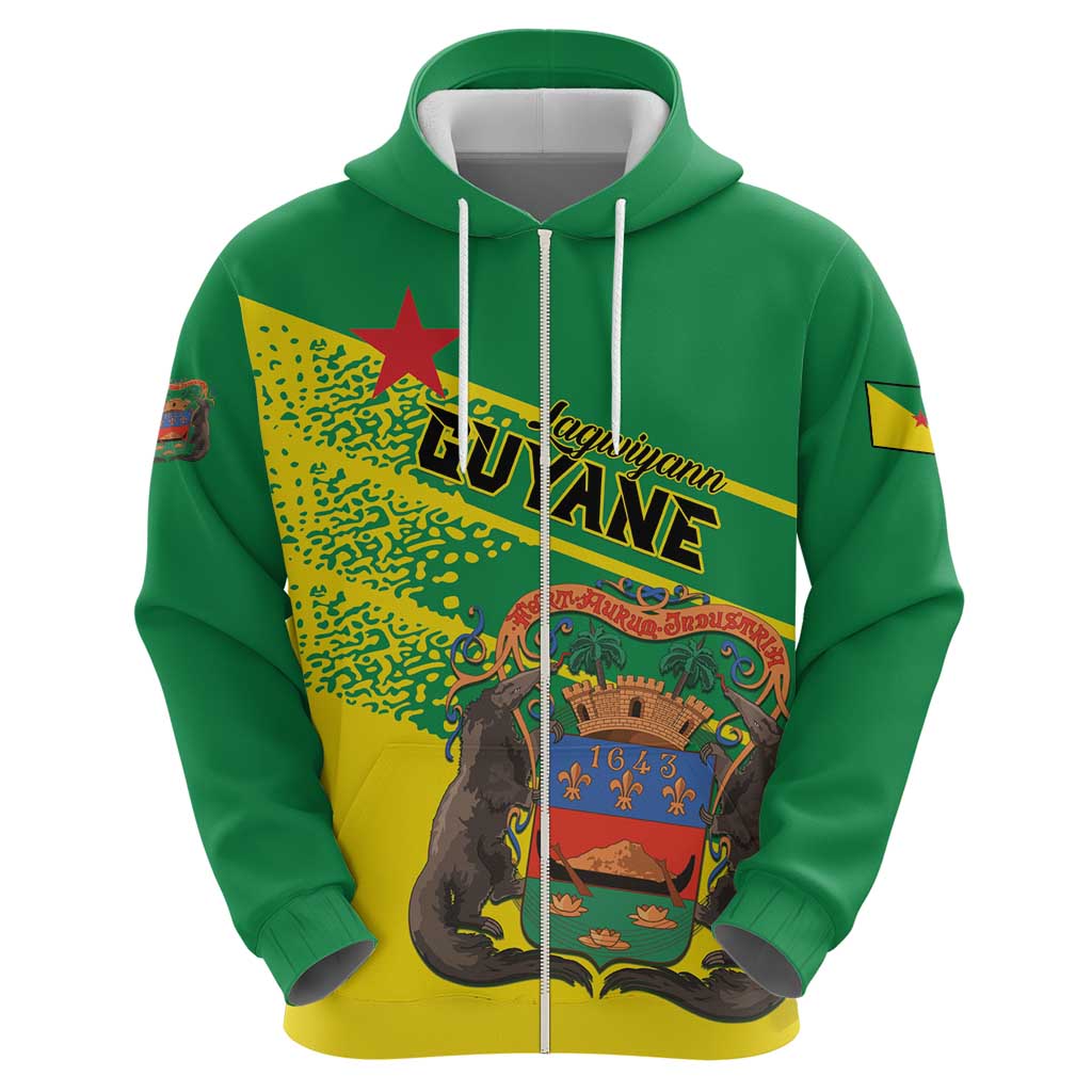 Personalized French Guiana Hoodie Lagwiyann In My Heart LT01
