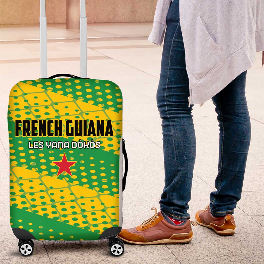French Guiana Football Luggage Cover Go Les Yana Dokos LT01