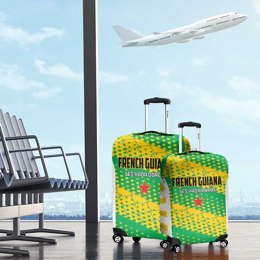 French Guiana Football Luggage Cover Go Les Yana Dokos LT01