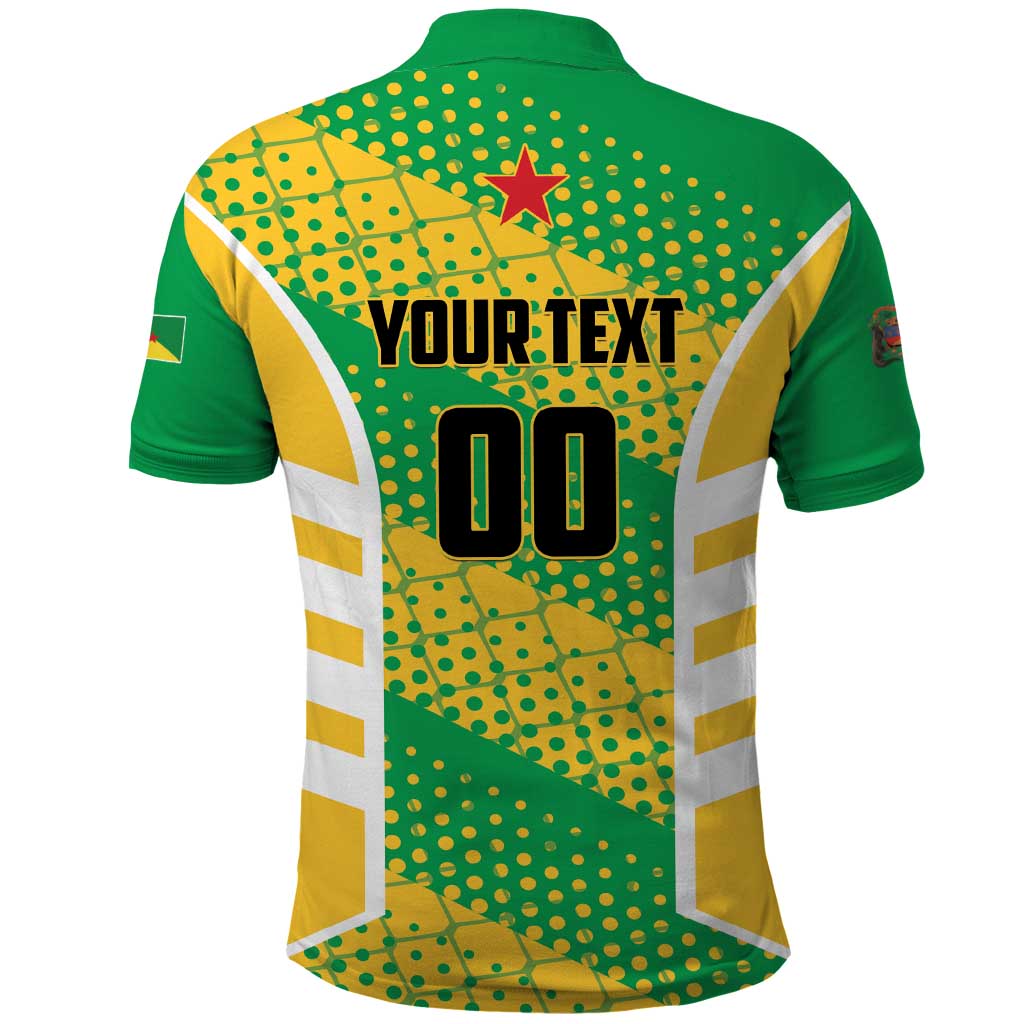 Custom French Guiana Football Polo Shirt Go Les Yana Dokos LT01