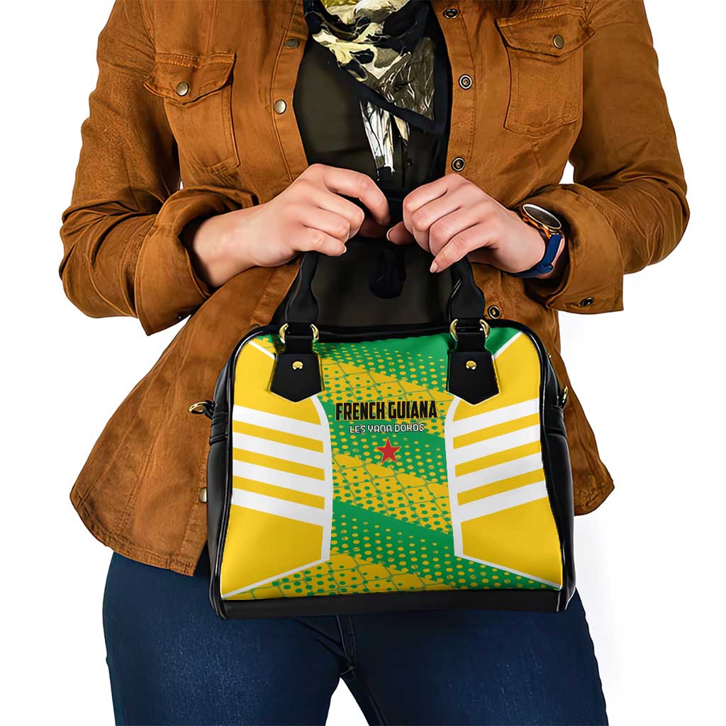 French Guiana Football Shoulder Handbag Go Les Yana Dokos LT01