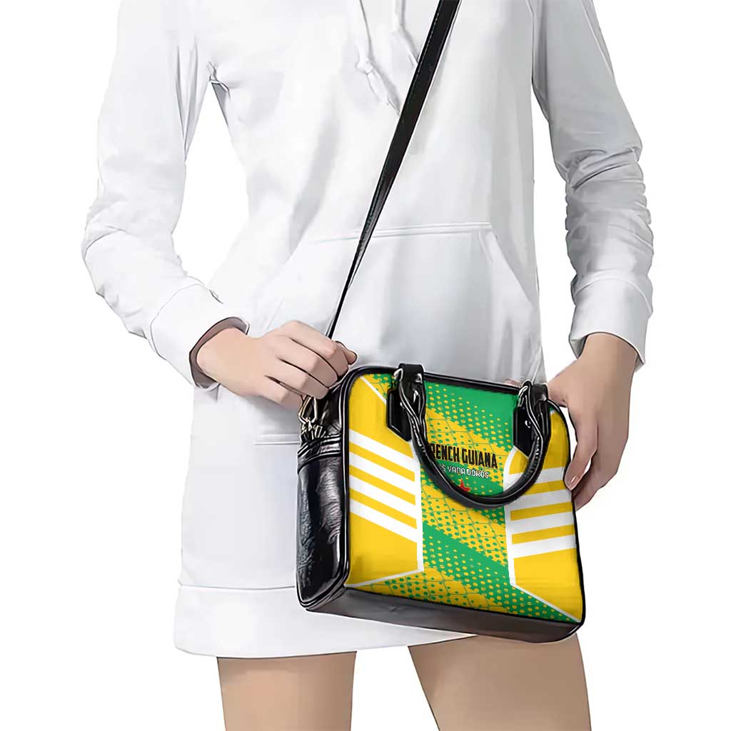 French Guiana Football Shoulder Handbag Go Les Yana Dokos LT01