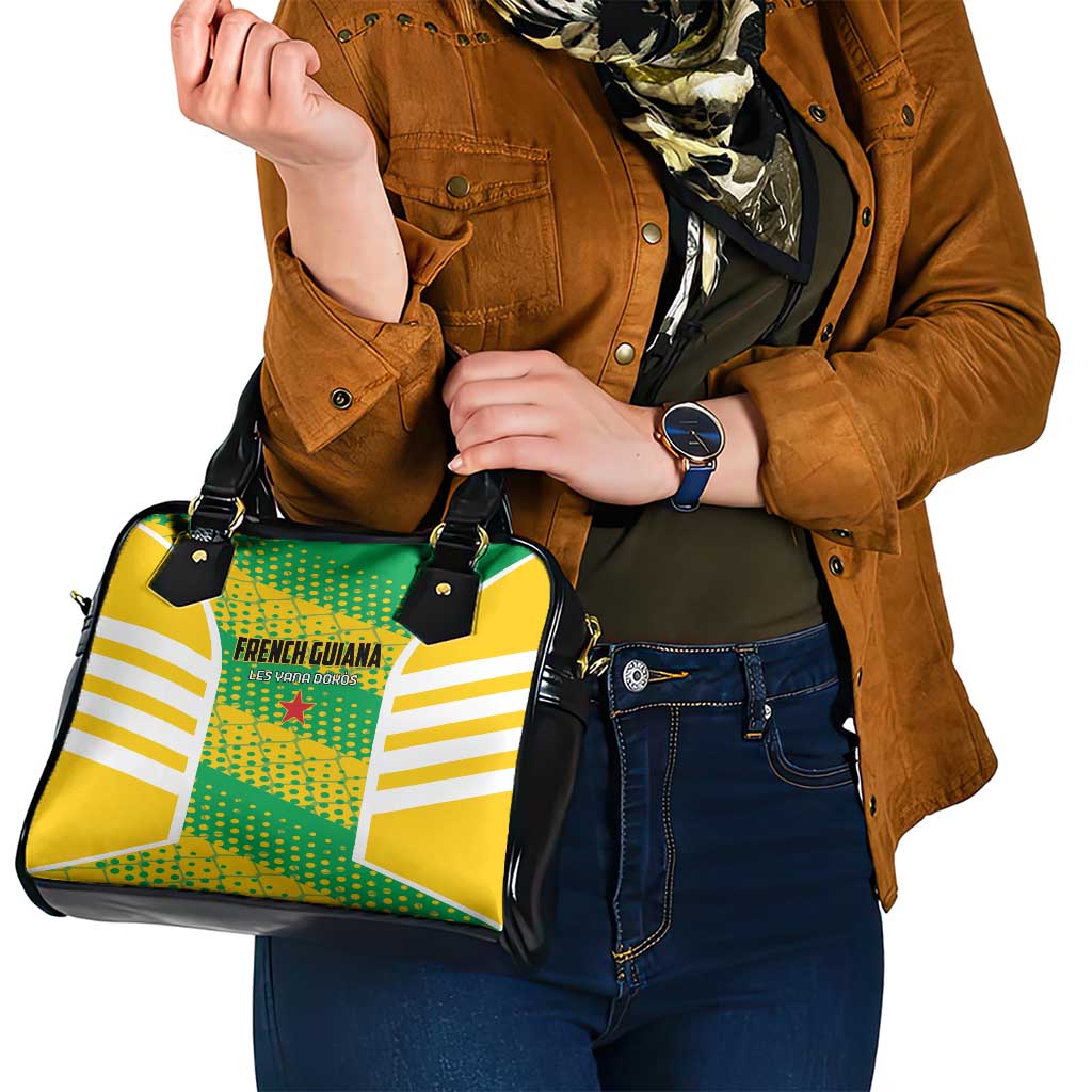 French Guiana Football Shoulder Handbag Go Les Yana Dokos LT01