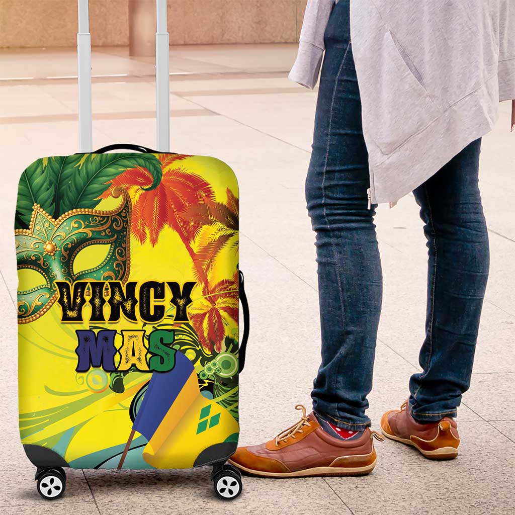 Vincy Mas Luggage Cover The Caribbean Hottest Carnival LT01