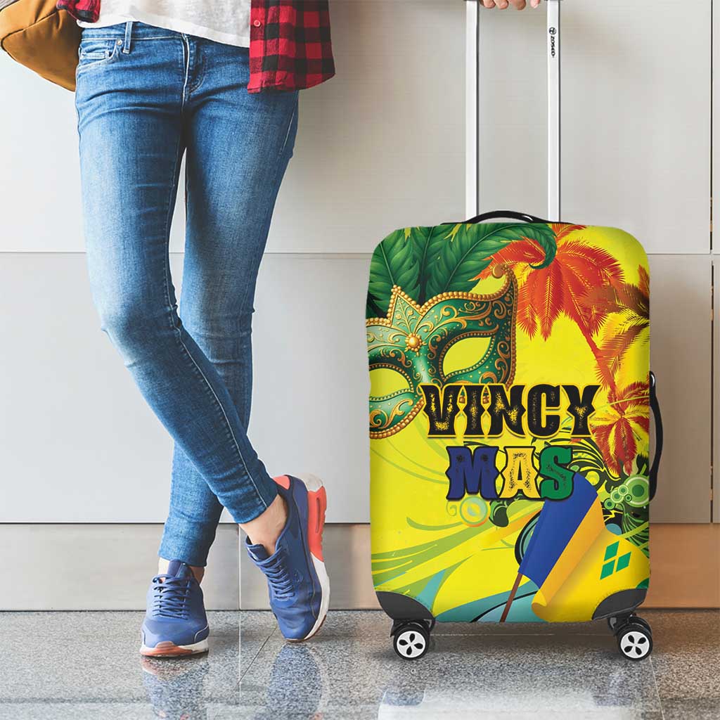Vincy Mas Luggage Cover The Caribbean Hottest Carnival LT01