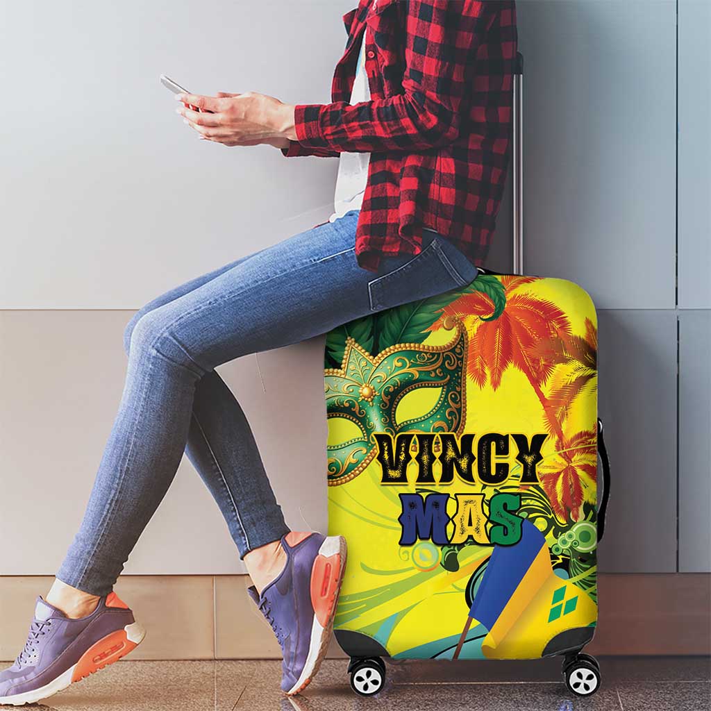 Vincy Mas Luggage Cover The Caribbean Hottest Carnival LT01