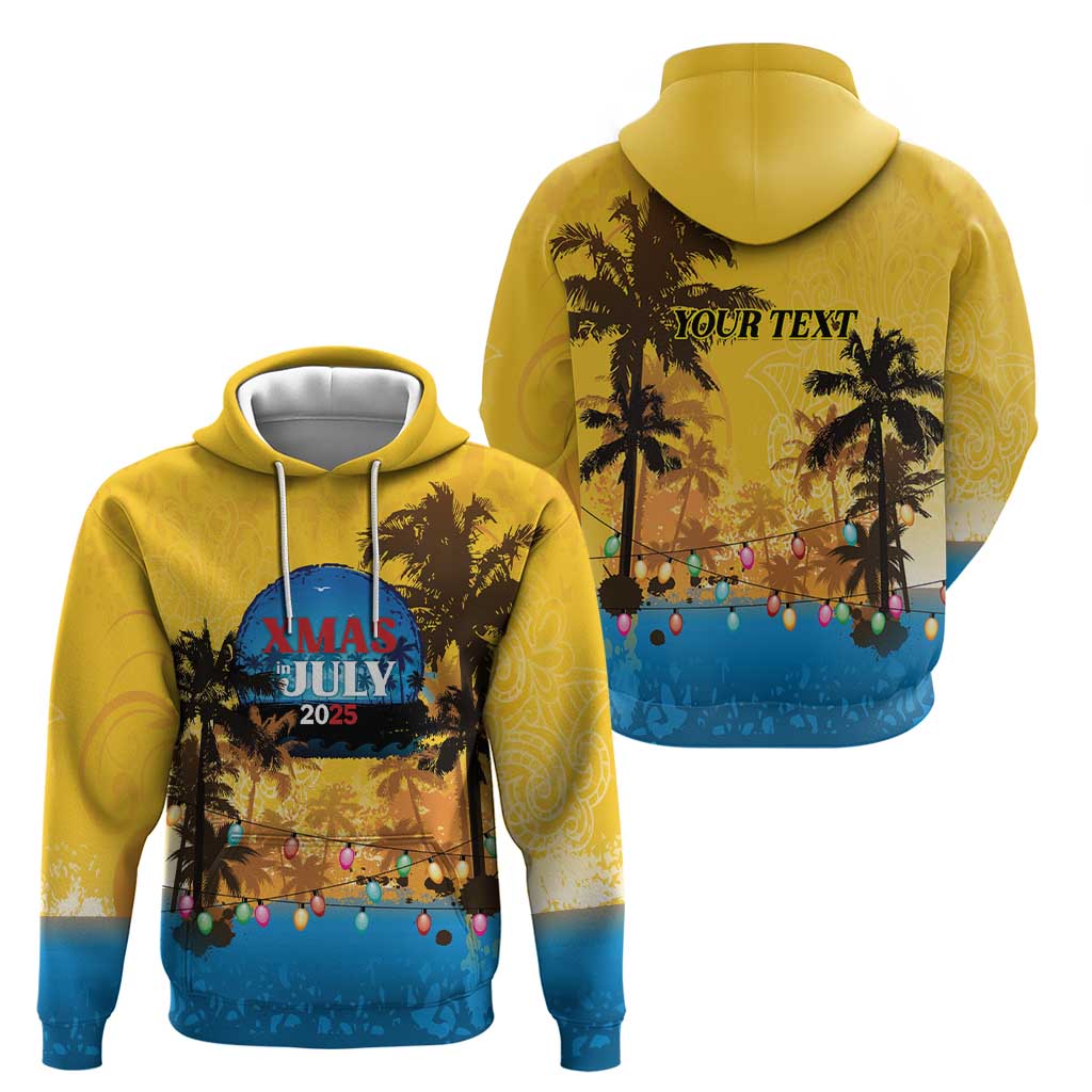 Personalized Xmas in July 2025 Hoodie Caribbean Summer Christmas LT01