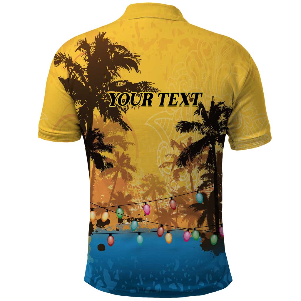 Personalized Xmas in July 2025 Polo Shirt Caribbean Summer Christmas LT01
