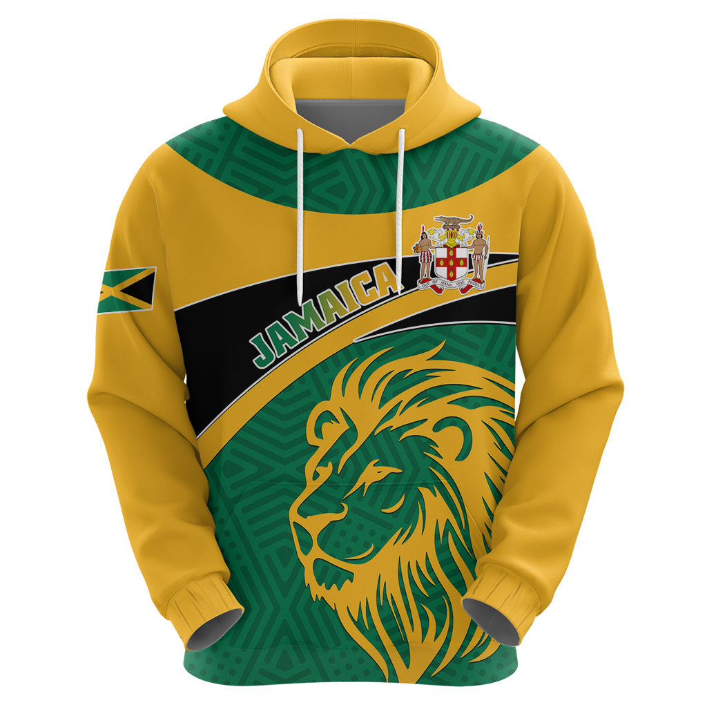 Jamaica Hoodie Jumieka Lion Mix African Pattern LT01