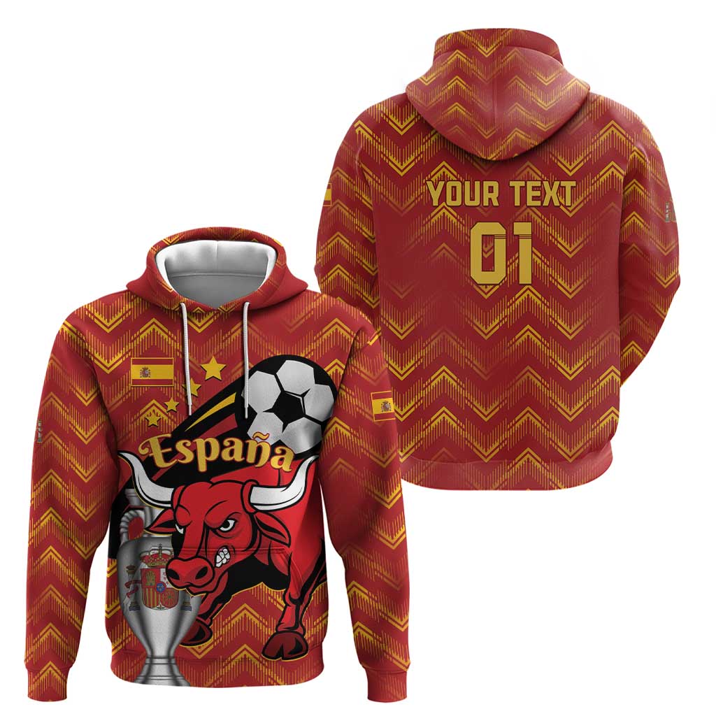 Spain 2024 Football Champions Hoodie Espana La Roja LT01