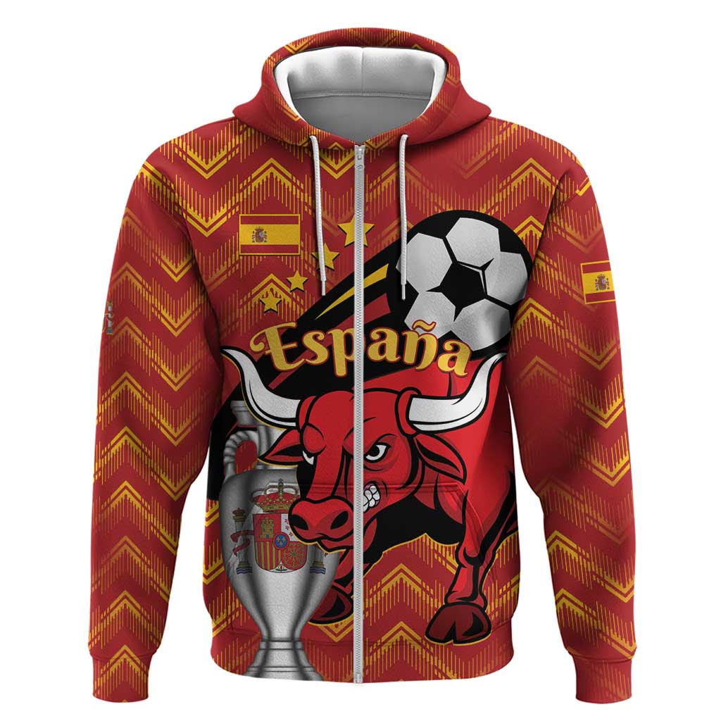 Spain 2024 Football Champions Hoodie Espana La Roja LT01