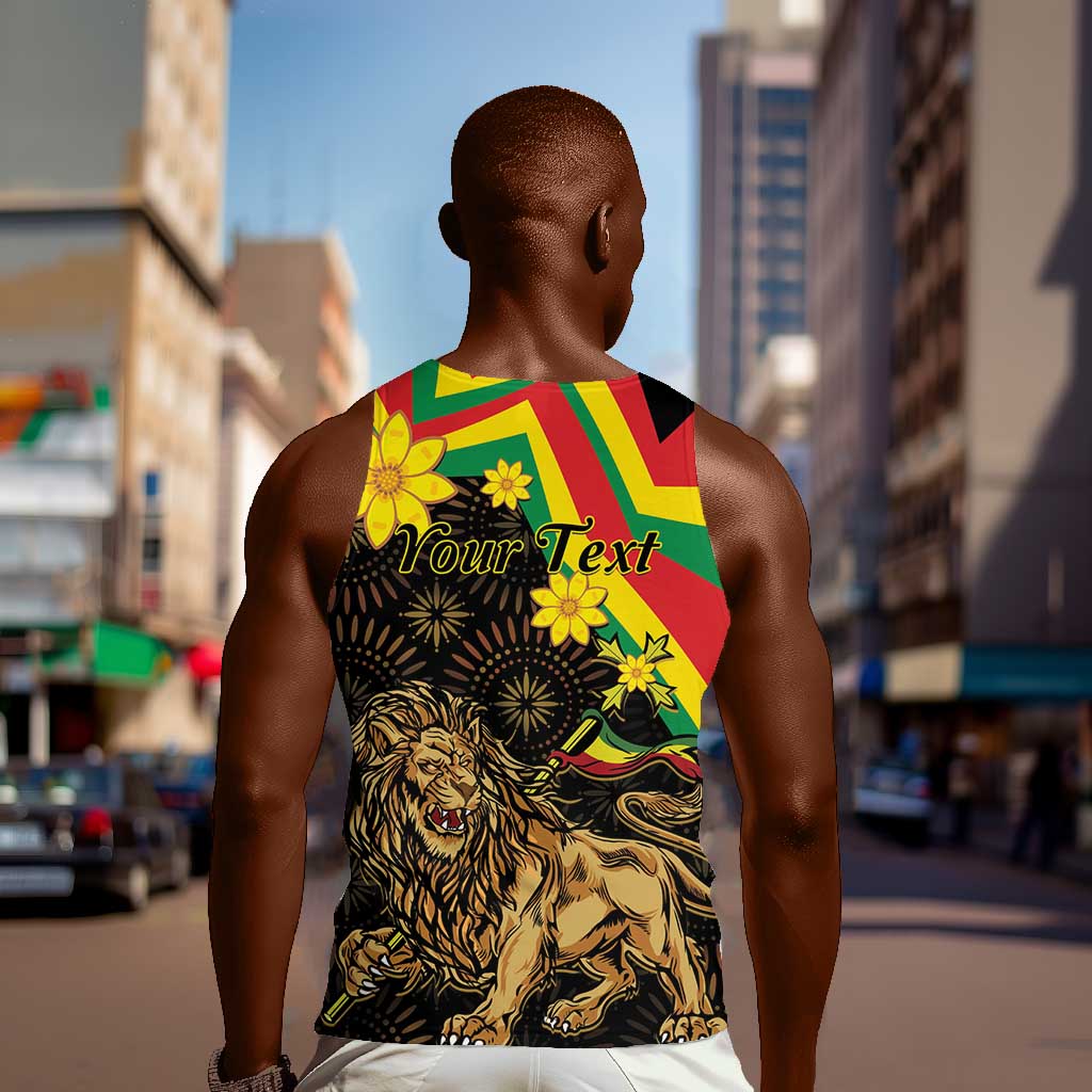 Enkutatash Ethiopia New Year Men Tank Top Lion of Judah Adey Abeba Flower LT01