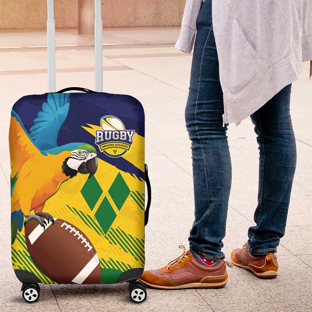 Rugby Saint Vincent and the Grenadines Luggage Cover Go SVG Amazona Guildingii LT01