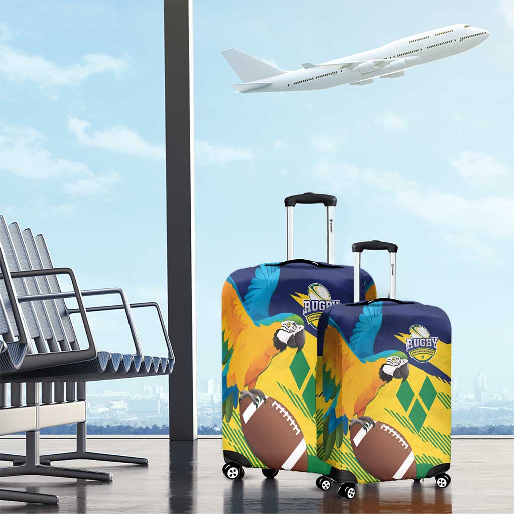 Rugby Saint Vincent and the Grenadines Luggage Cover Go SVG Amazona Guildingii LT01