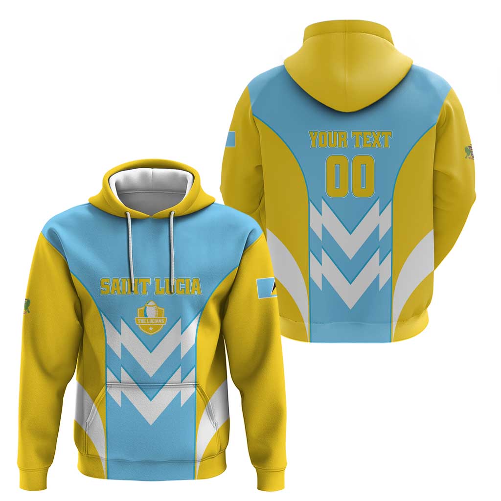 Custom Rugby Saint Lucia Hoodie The Lucian Go Champion LT01