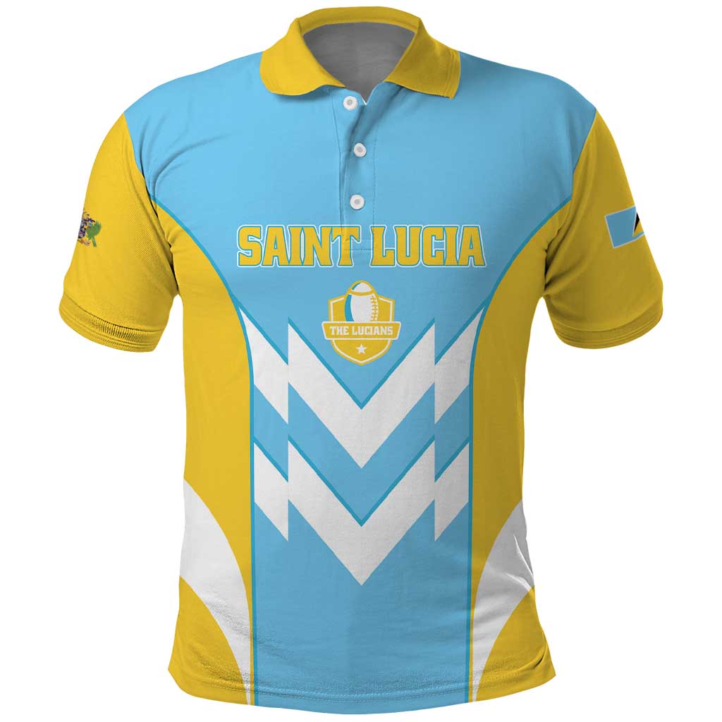 Custom Rugby Saint Lucia Polo Shirt The Lucian Go Champion LT01
