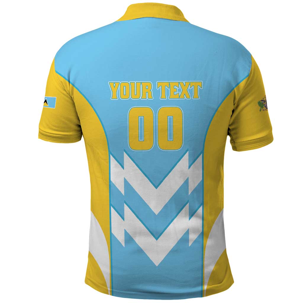 Custom Rugby Saint Lucia Polo Shirt The Lucian Go Champion LT01