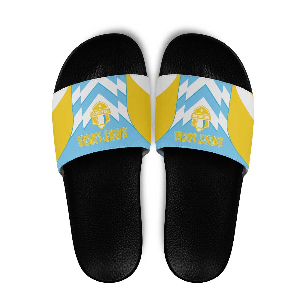 Rugby Saint Lucia Slide Sandals The Lucian Go Champion LT01