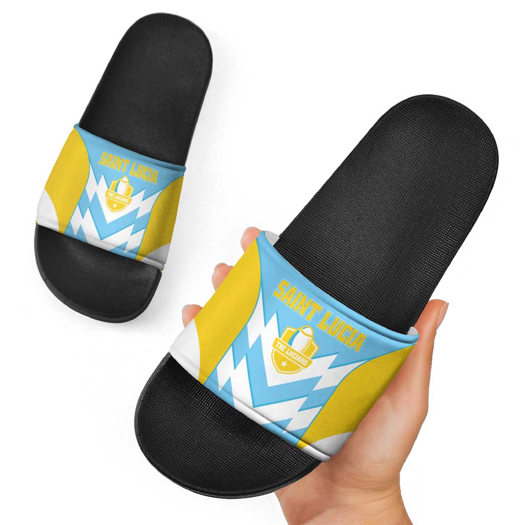 Rugby Saint Lucia Slide Sandals The Lucian Go Champion LT01