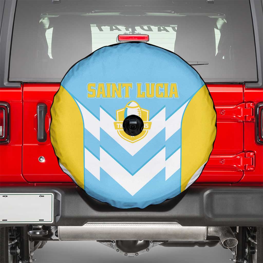 Rugby Saint Lucia Spare Tire Cover The Lucian Go Champion LT01