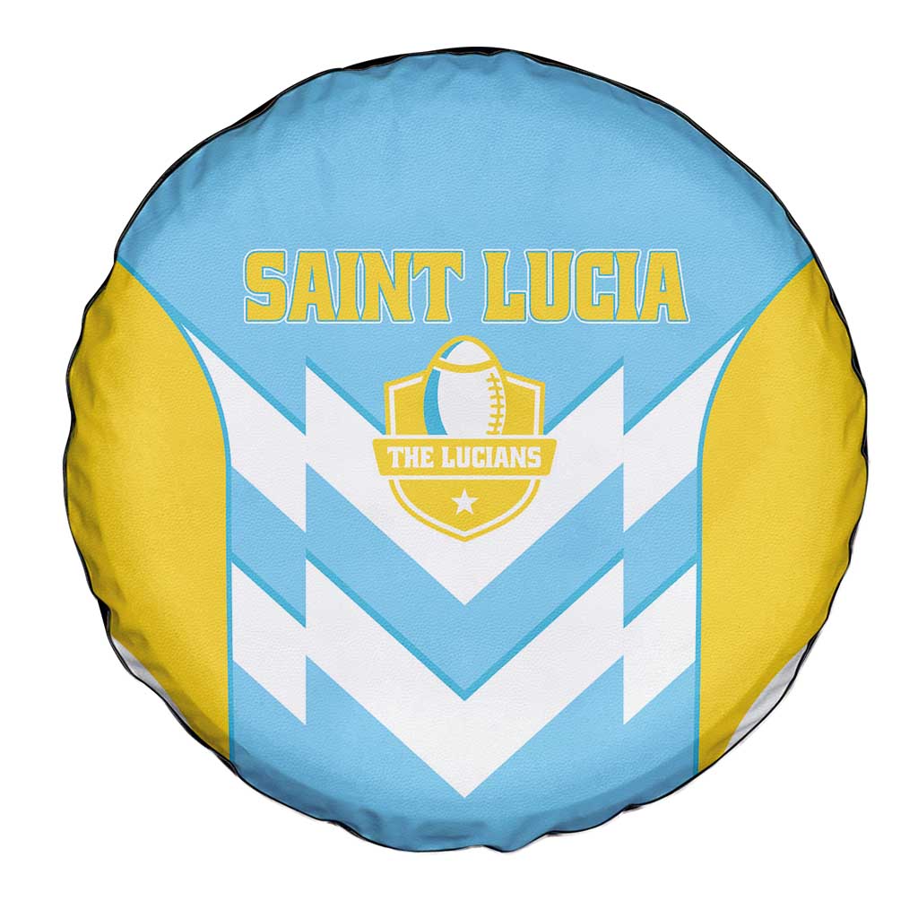 Rugby Saint Lucia Spare Tire Cover The Lucian Go Champion LT01
