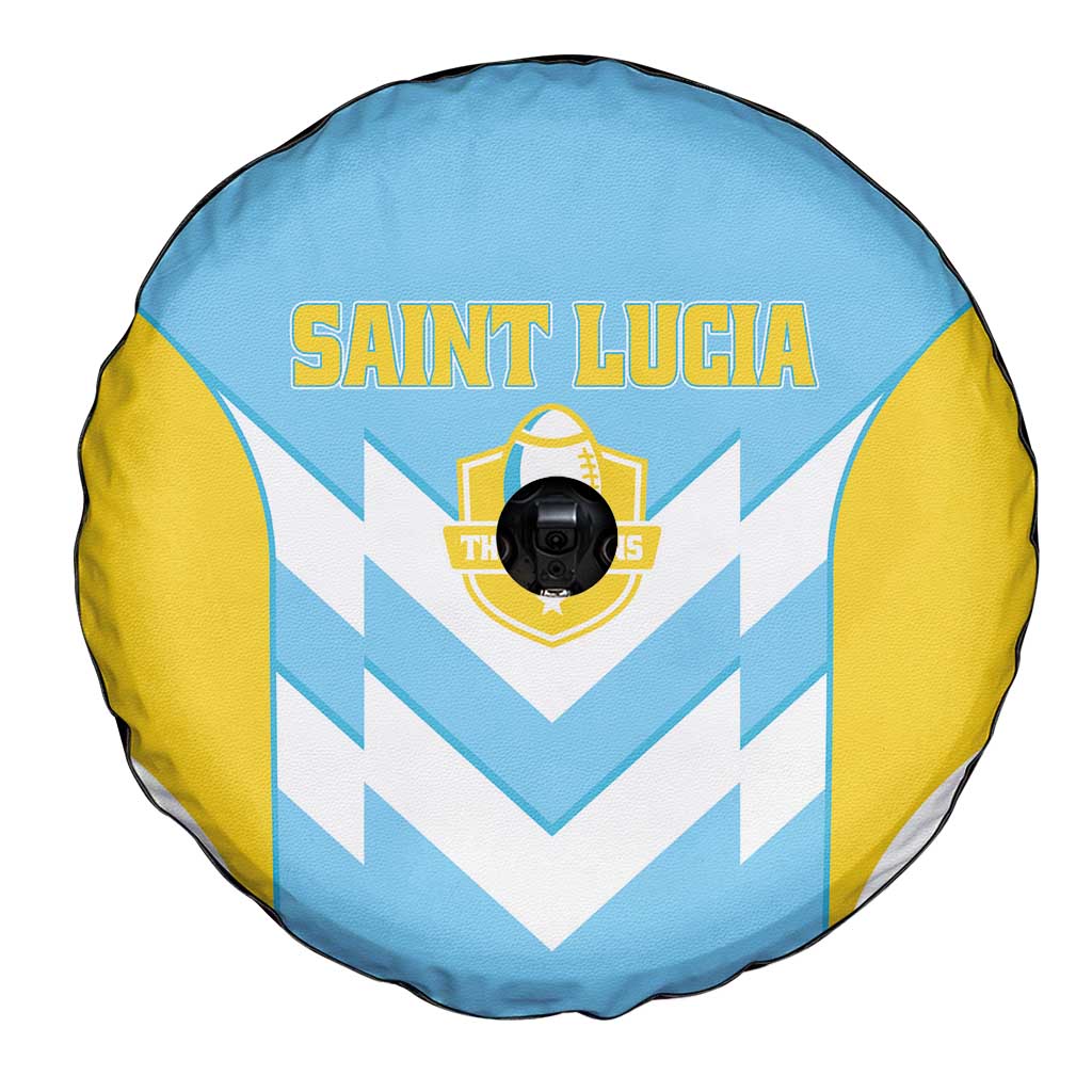 Rugby Saint Lucia Spare Tire Cover The Lucian Go Champion LT01