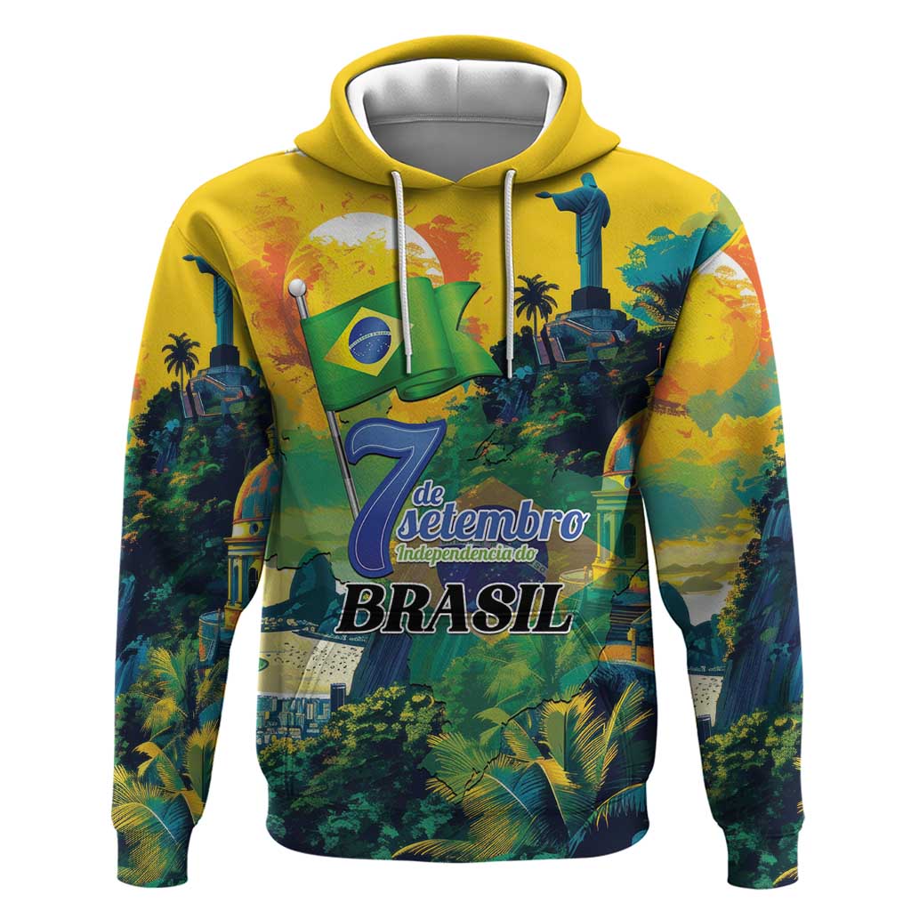 Personalized Brazil Sete de Setembro Hoodie Brasil Rio de Janeiro Art Style LT01