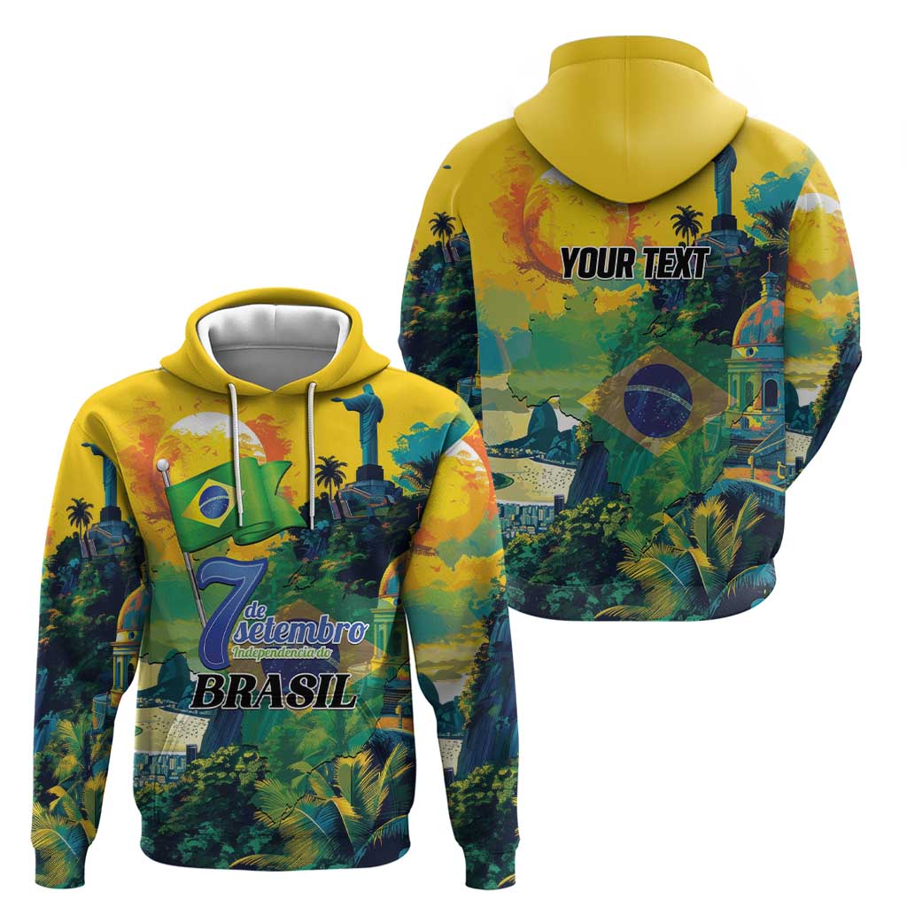 Personalized Brazil Sete de Setembro Hoodie Brasil Rio de Janeiro Art Style LT01