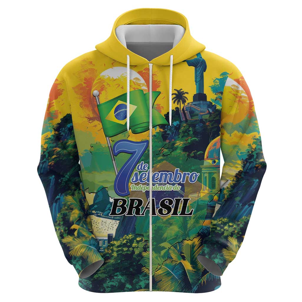 Personalized Brazil Sete de Setembro Hoodie Brasil Rio de Janeiro Art Style LT01