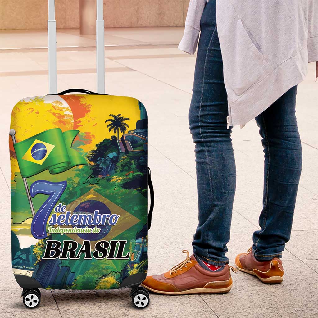 Brazil Sete de Setembro Luggage Cover Brasil Rio de Janeiro Art Style LT01