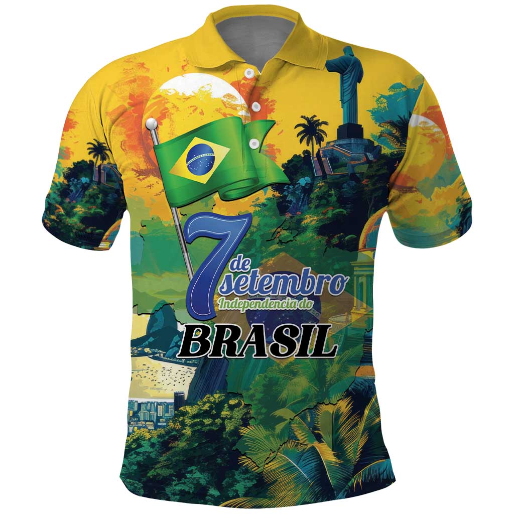 Personalized Brazil Sete de Setembro Polo Shirt Brasil Rio de Janeiro Art Style LT01