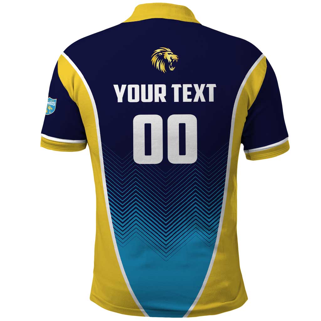 Custom St Lucia Kings Cricket Polo Shirt Beinspired Come On LT01