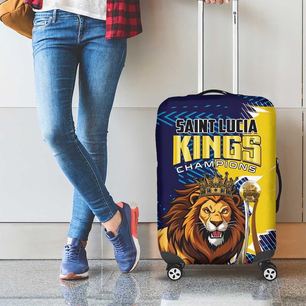 Kings Saint Lucia Champions Cricket Luggage Cover St Lucia Glory Awaits LT01