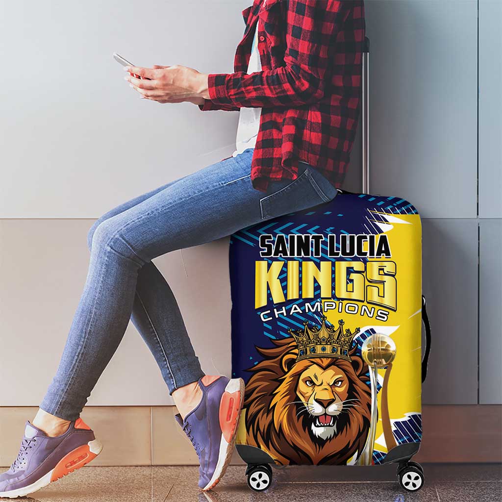 Kings Saint Lucia Champions Cricket Luggage Cover St Lucia Glory Awaits LT01