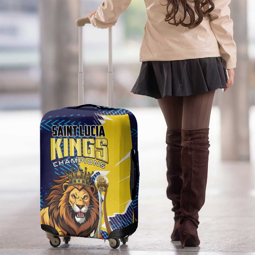 Kings Saint Lucia Champions Cricket Luggage Cover St Lucia Glory Awaits LT01