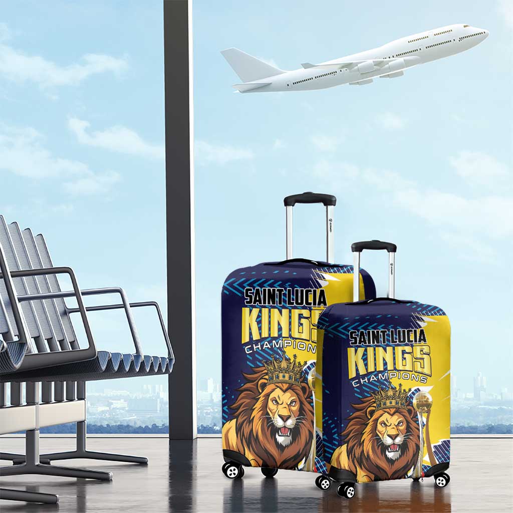 Kings Saint Lucia Champions Cricket Luggage Cover St Lucia Glory Awaits LT01