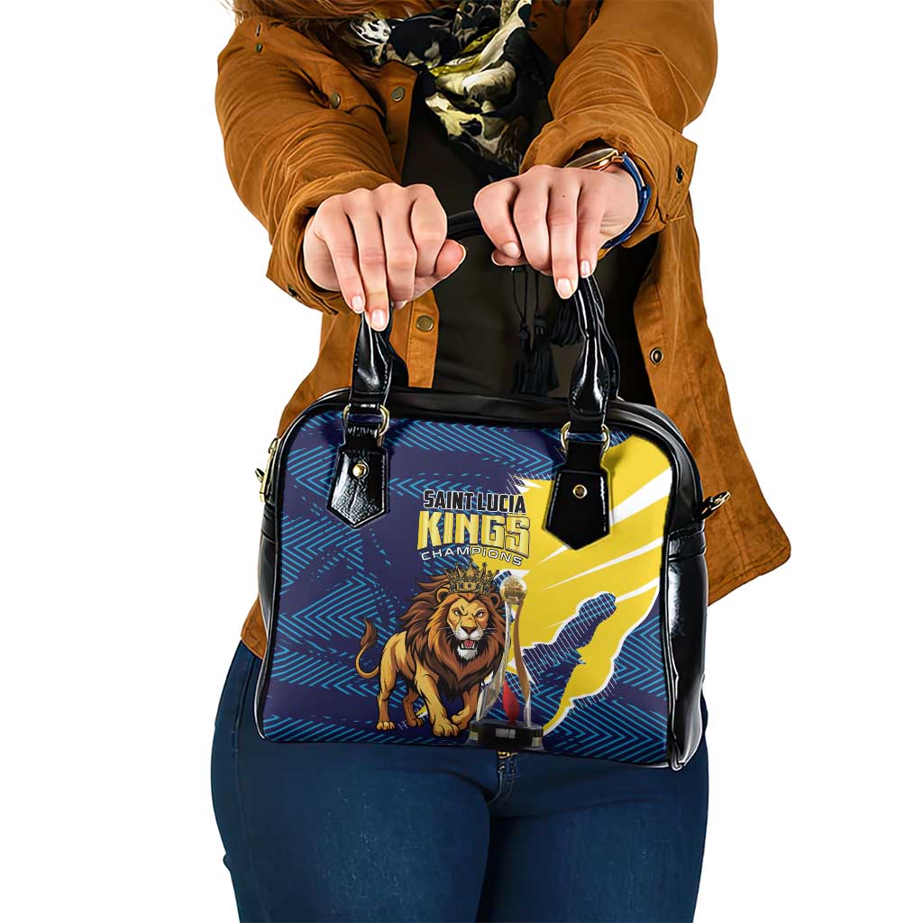 Kings Saint Lucia Champions Cricket Shoulder Handbag St Lucia Glory Awaits LT01