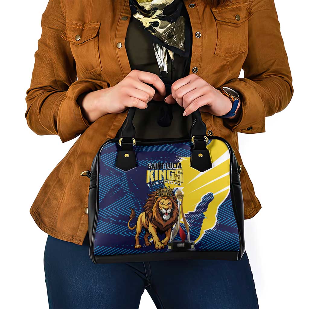 Kings Saint Lucia Champions Cricket Shoulder Handbag St Lucia Glory Awaits LT01