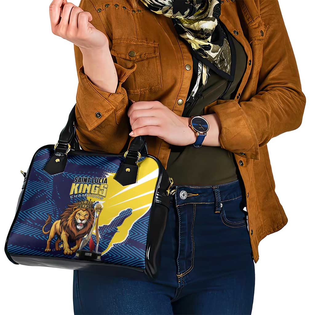 Kings Saint Lucia Champions Cricket Shoulder Handbag St Lucia Glory Awaits LT01