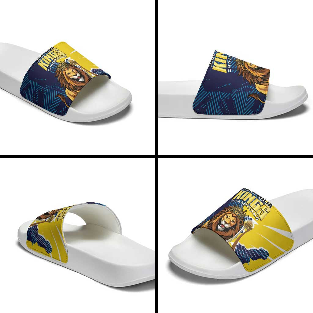 Kings Saint Lucia Champions Cricket Slide Sandals St Lucia Glory Awaits LT01