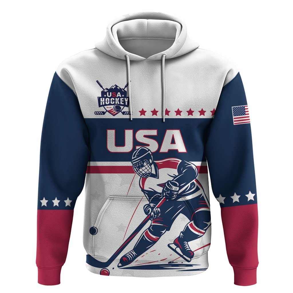Custom USA Ice Hockey Hoodie Team United States Champions LT01