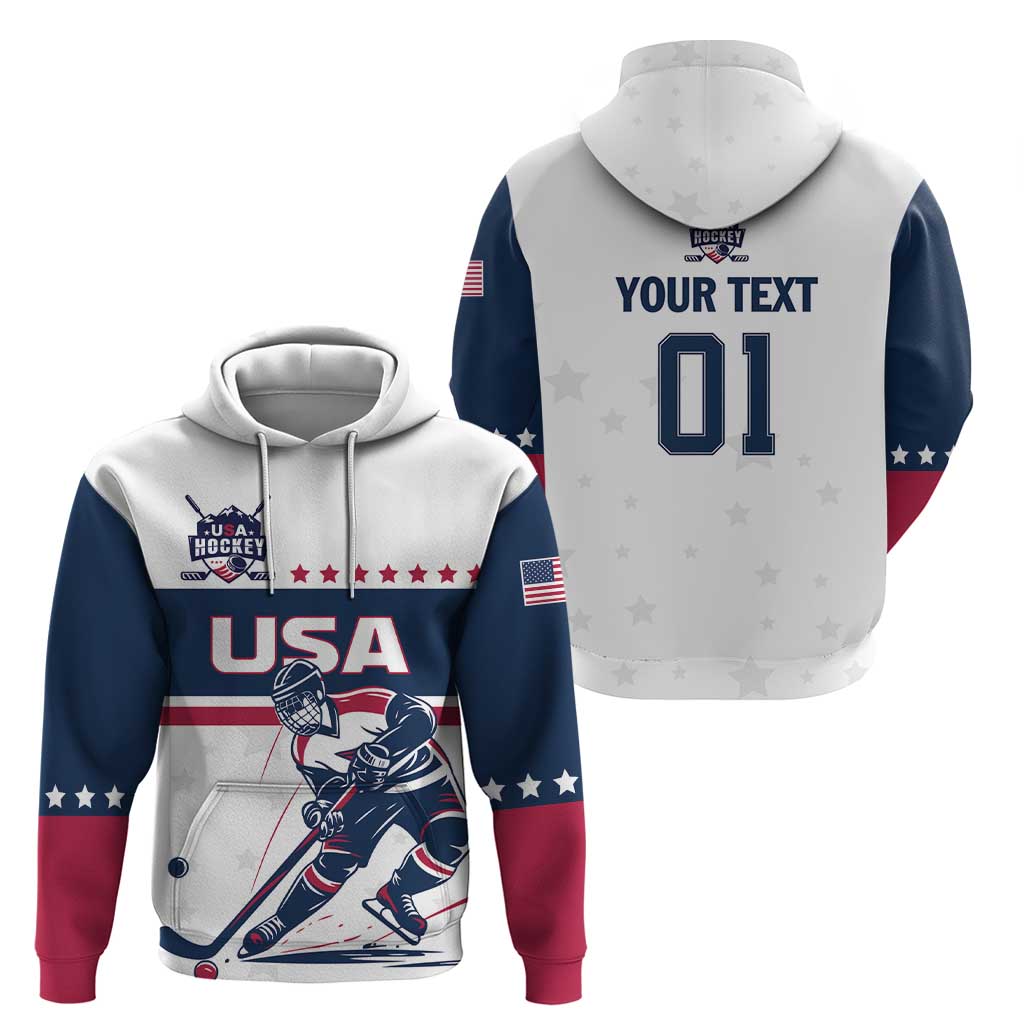 Custom USA Ice Hockey Hoodie Team United States Champions LT01