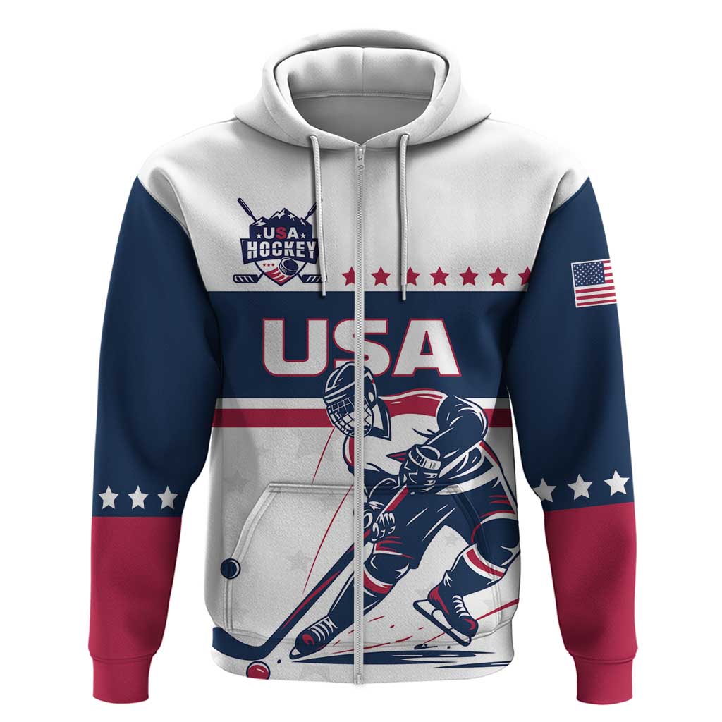 Custom USA Ice Hockey Hoodie Team United States Champions LT01