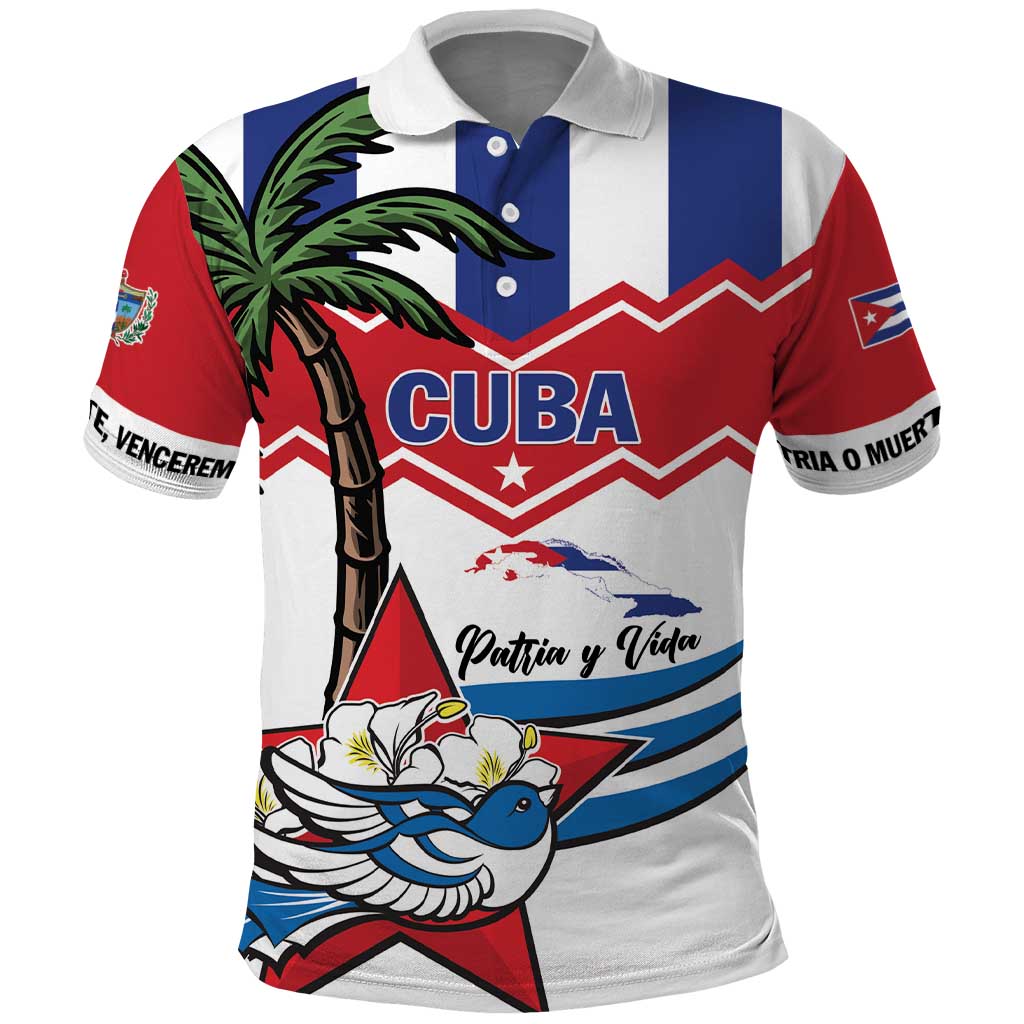Cuba Patria Y Vida Polo Shirt Cuban Trogon Unique LT01