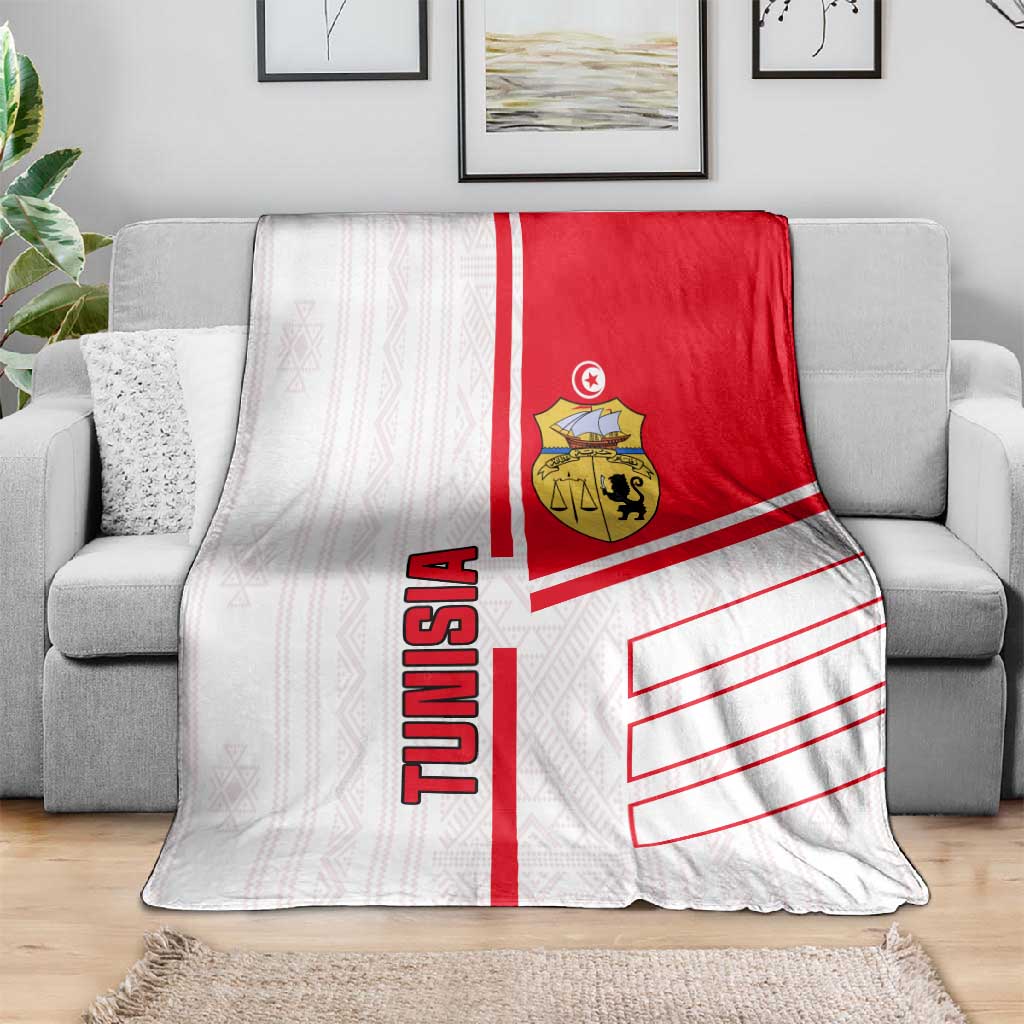 Tunisia Football Blanket - Victory for the Eagles of Carthage LT01