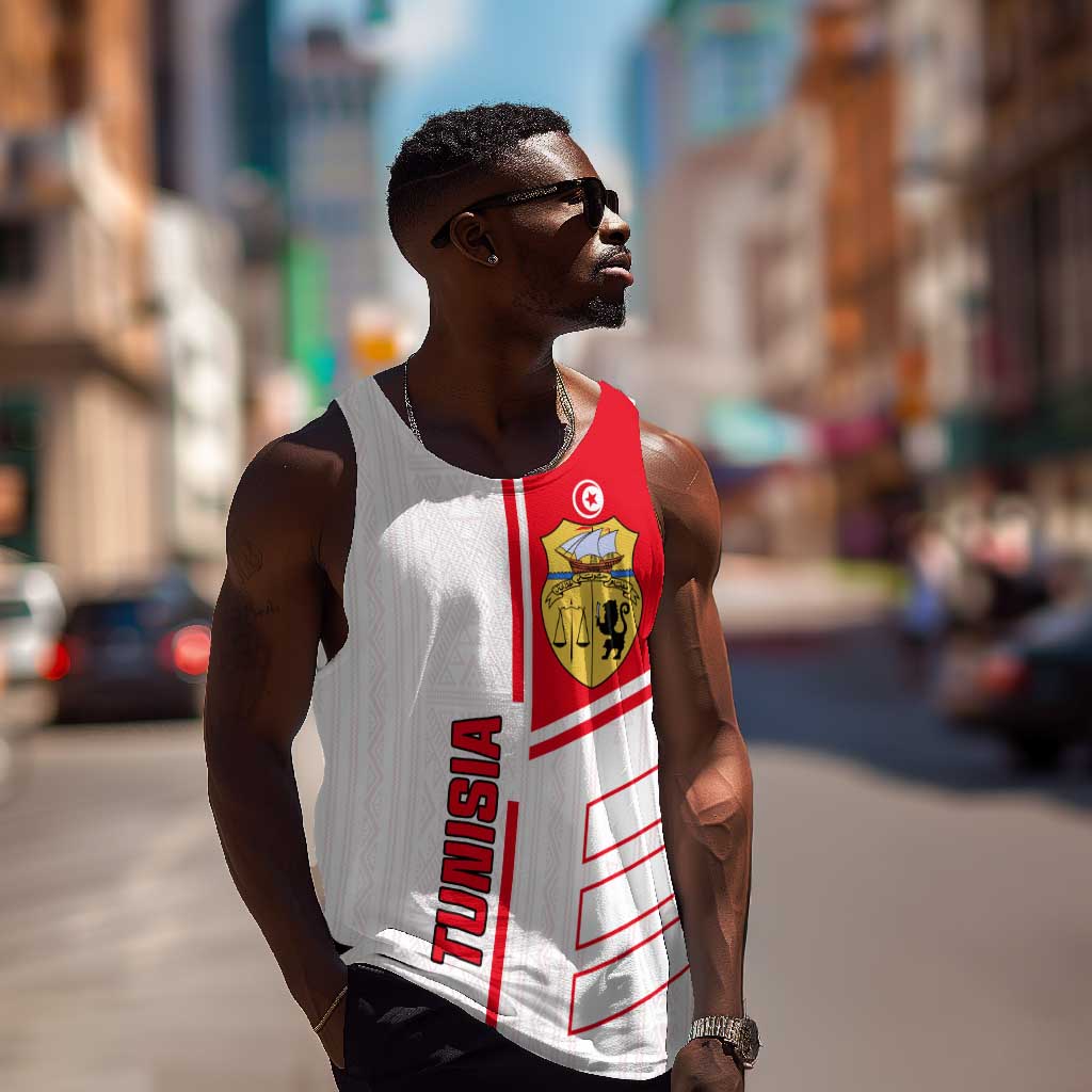 Tunisia Football Men Tank Top - Victory for the Eagles of Carthage LT01