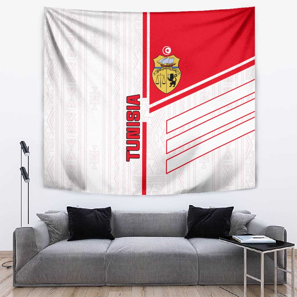 Tunisia Football Tapestry - Victory for the Eagles of Carthage LT01