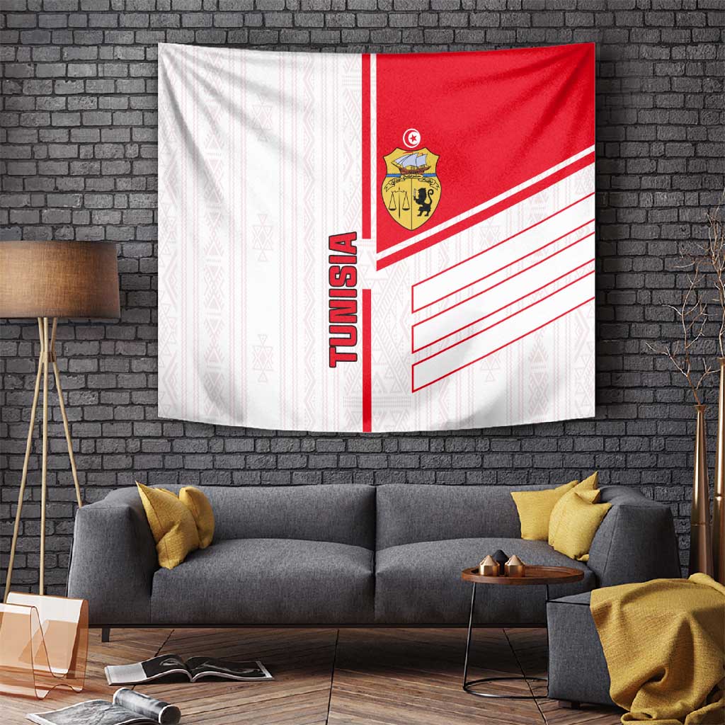 Tunisia Football Tapestry - Victory for the Eagles of Carthage LT01